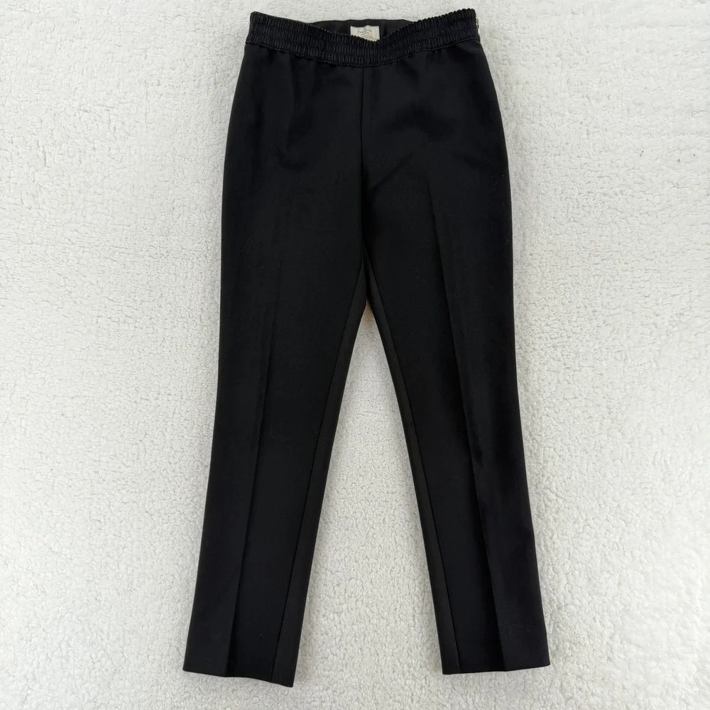 Kate Spade New York Pants‎ Womens 2 Black Elastic Waist Tapered Dress Trouser